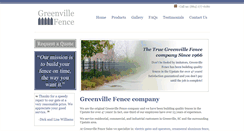 Desktop Screenshot of greenvillefence.com